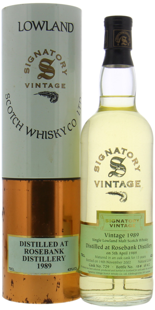 Rosebank - 13 Years Old Signatory Vintage Collection Cask 729 43% 1989