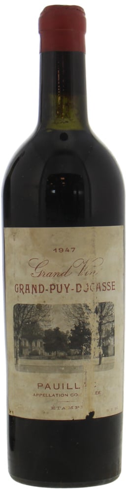 Chateau Grand Puy Ducasse - Chateau Grand Puy Ducasse 1947 Base of neck