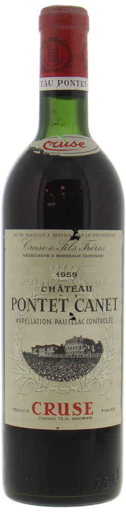 Chateau Pontet Canet - Chateau Pontet Canet 1959 Top Shoulder
