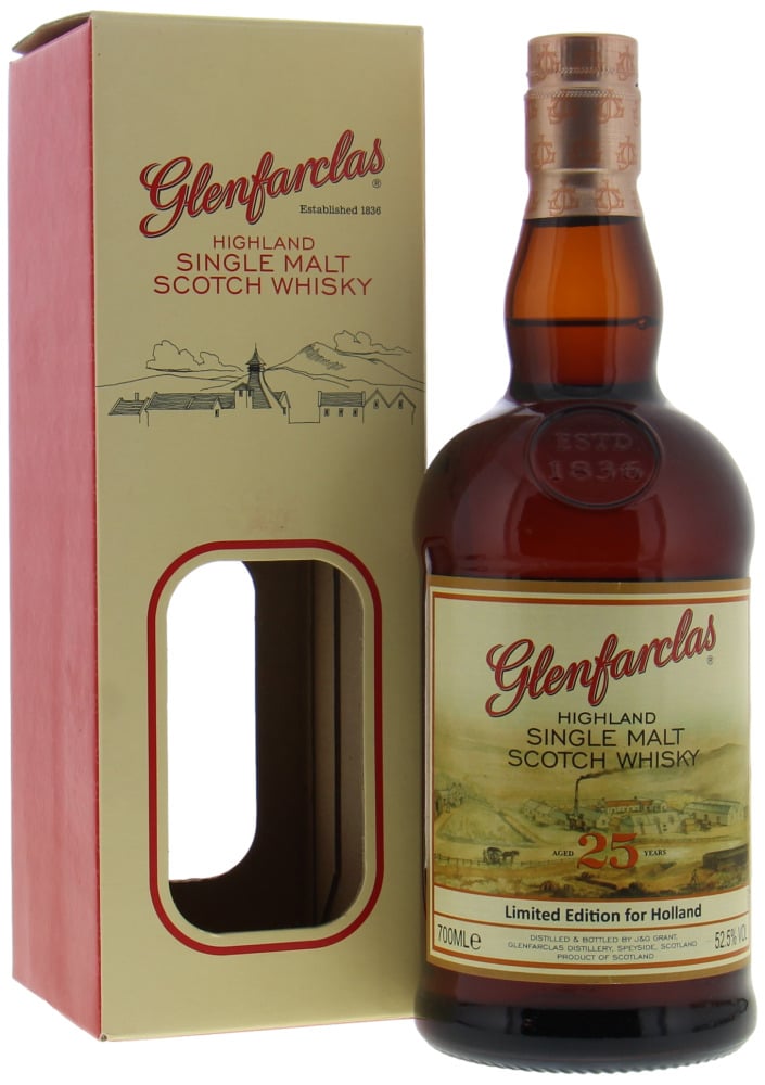 Glenfarclas - 25 Years Old Limited Edition for Holland 52.5% NV In Original Box