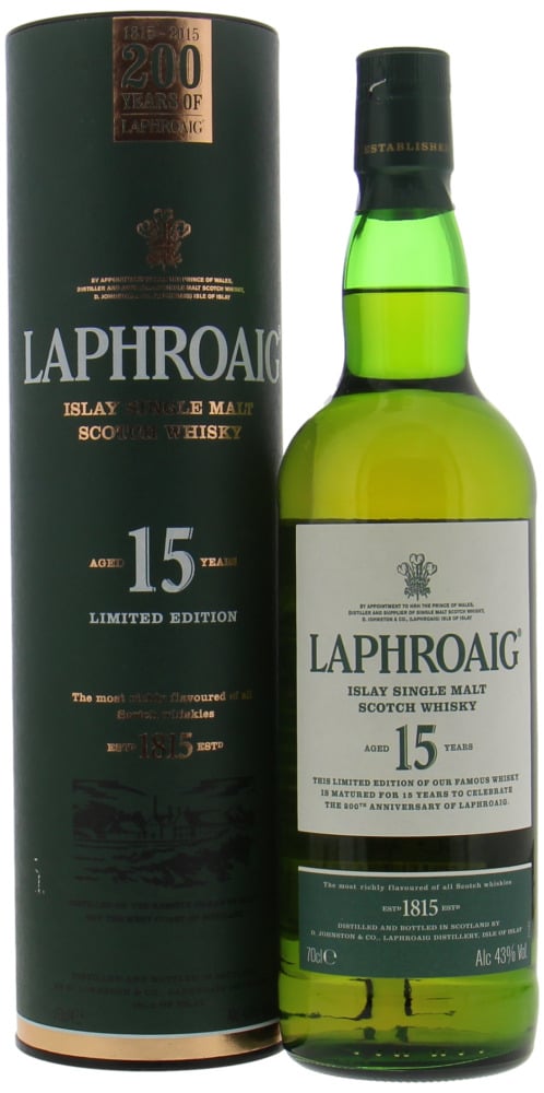 Laphroaig - 15 Years Old The 200th Anniversary of Laphroaig Limited Edition 43% NV