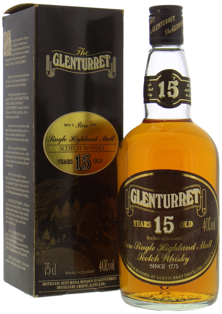 Glenturret - 15 Years Old Pure Single Highland Malt 40% NV