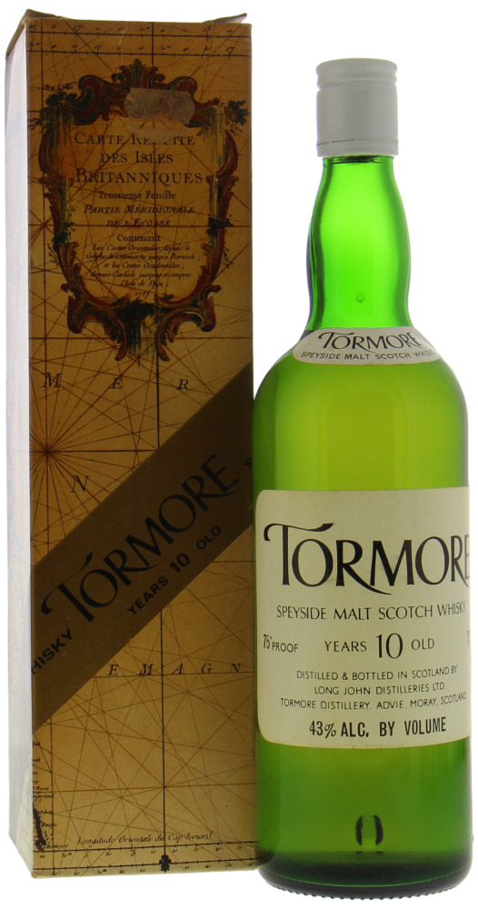 Tormore - 10 Years Old Speyside Malt Scotch Whisky 43% NV Into Neck