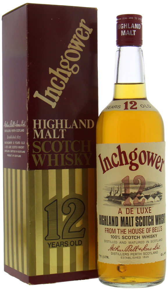 Inchgower - 12 Years Old A De Luxe Highland Malt Scotch Whisky from the House of Bell's 43% NV Slightly Damged Box