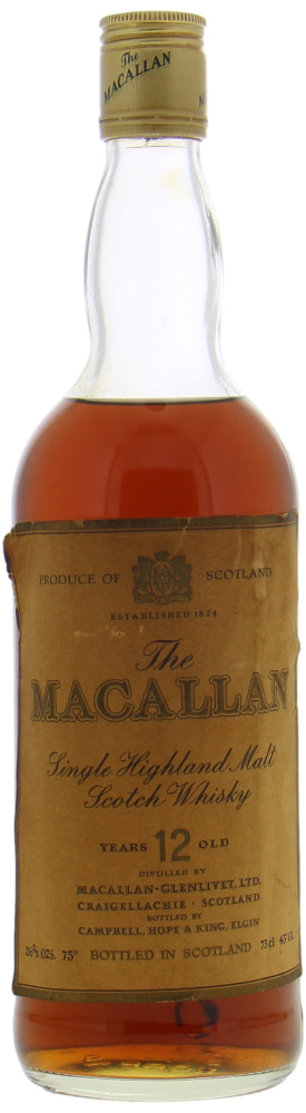 Macallan - 12 Years Old Single Highland Malt Whisky 43% NV No Original Box Included!