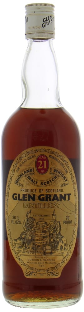Glen Grant - 21 Years Old Gordon & MacPhail Licensed Bottling 40% NV Into Neck, No Original Box Included!
