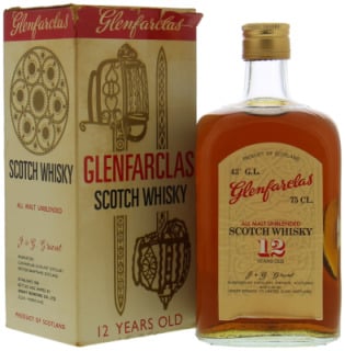 Glenfarclas - 12 Years Old  All Malt Unblended Scotch Whisky Square bottle43% NV