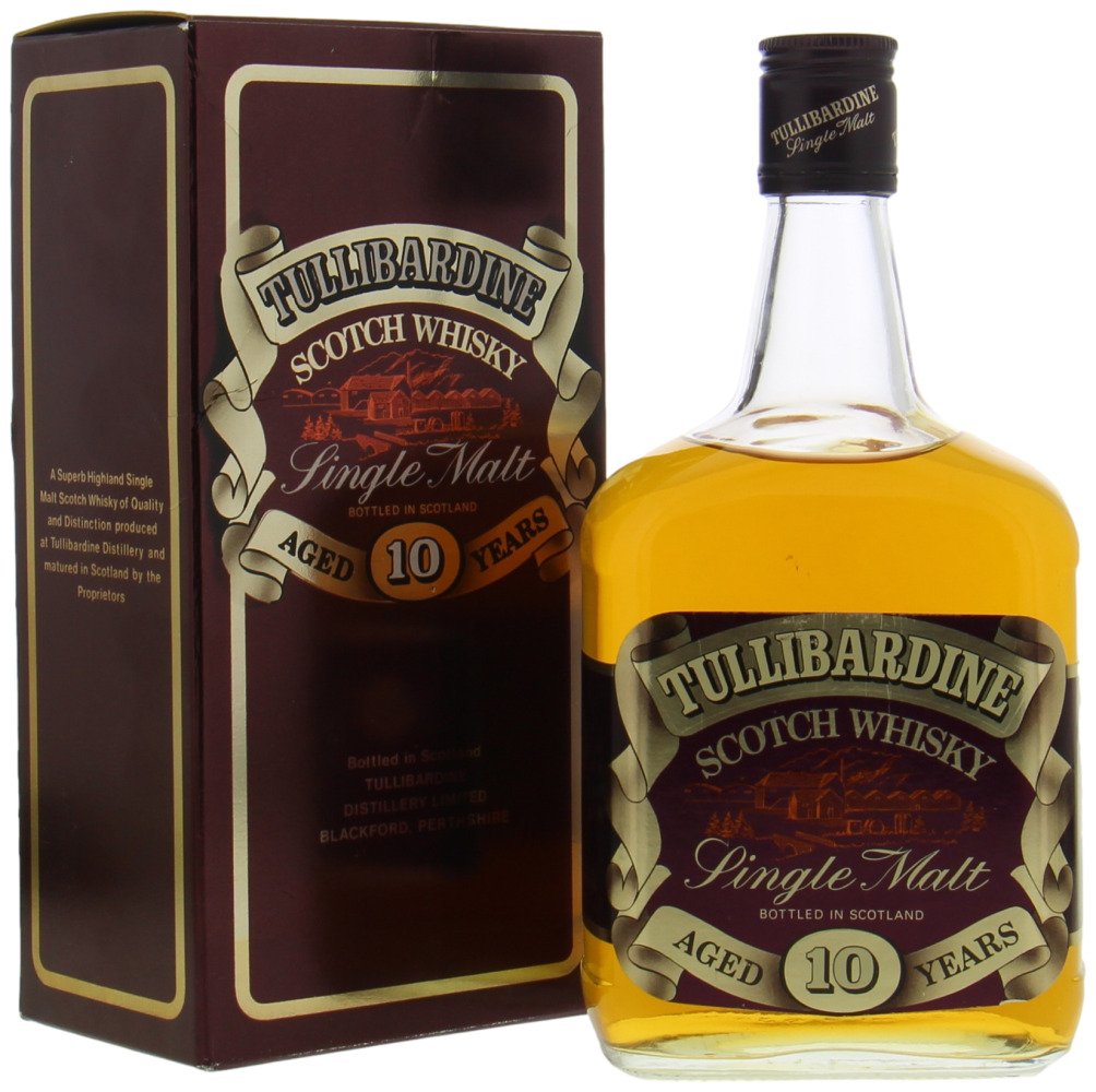 Tullibardine - Pure Malt Square Bottle Red label 40% NV High Shoulder