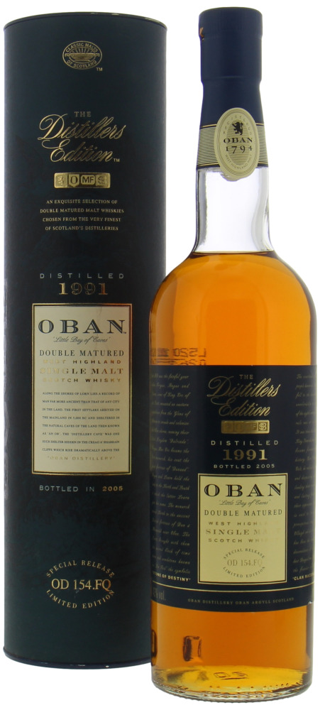 Oban - 1991 The Distillers Edition Cask OD 154.FQ 43% 1991 In Original Container
