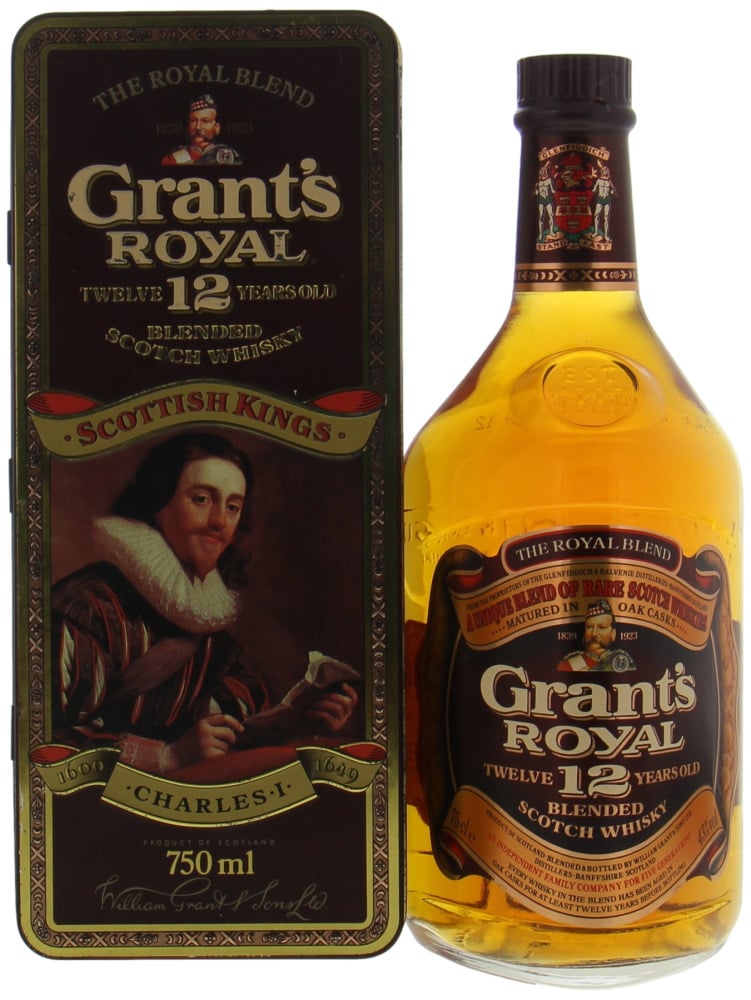 William Grant & Sons Limited  - Grant's Royal 12 Years Old The Royal Blend 43% NV In Original Tin Box