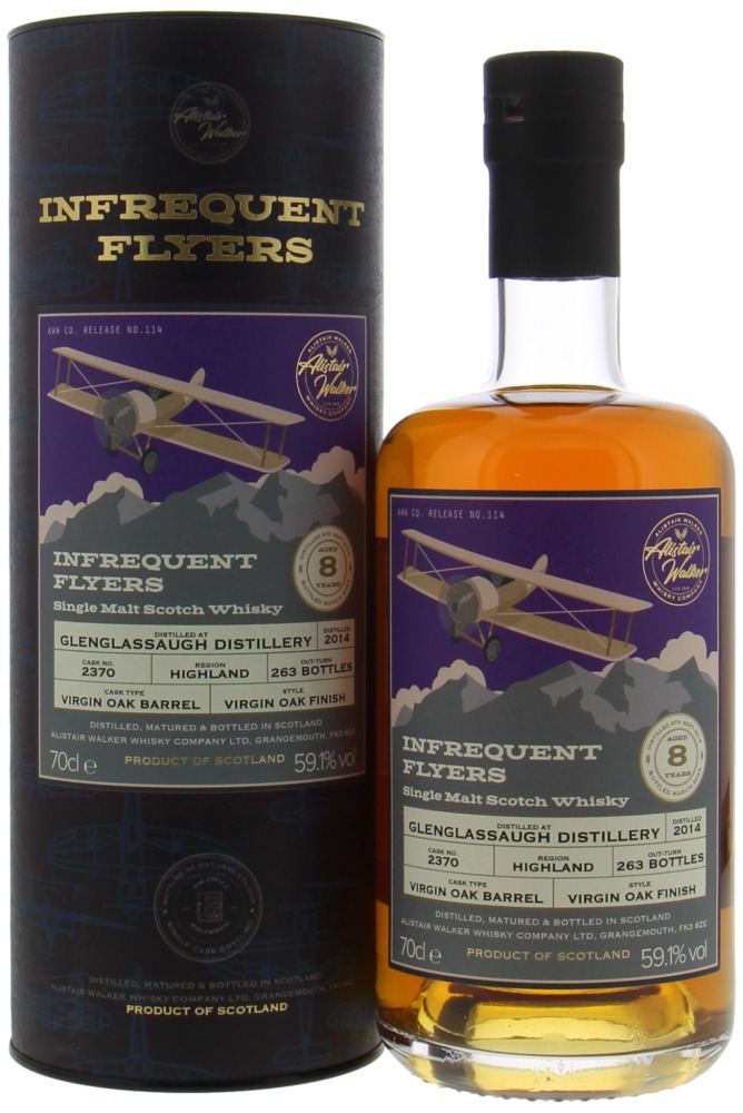 Glenglassaugh - 8 Years Old Infrequent Flyers Cask 2370 59.1% 2014 In Original Container