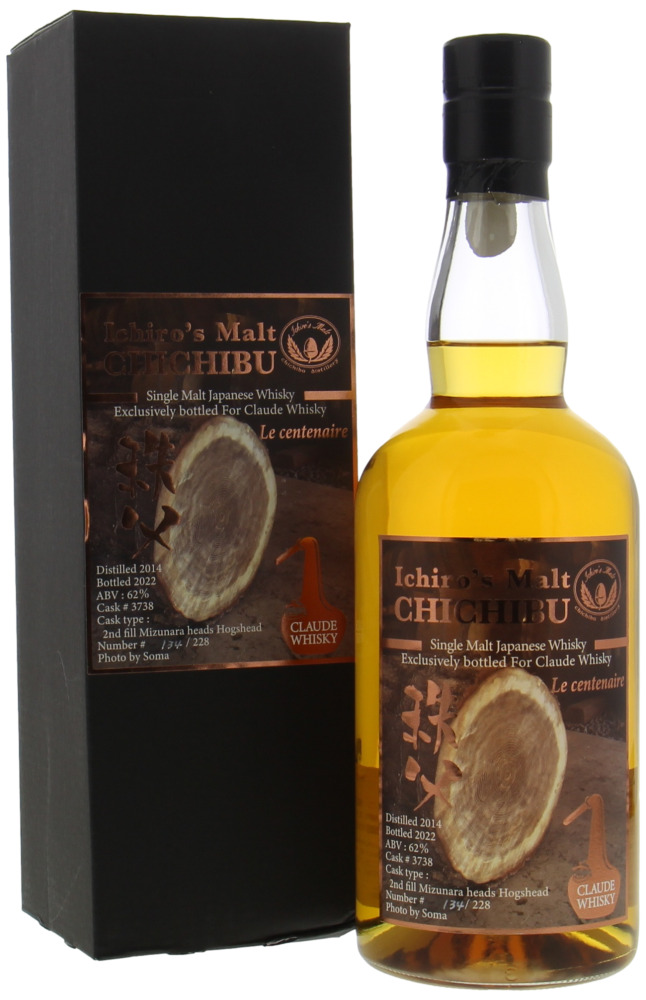 Chichibu - Ichiros Malt Le Centenaire Le Cask 3738 For Claude Whisky 62% 2014 In Original Box