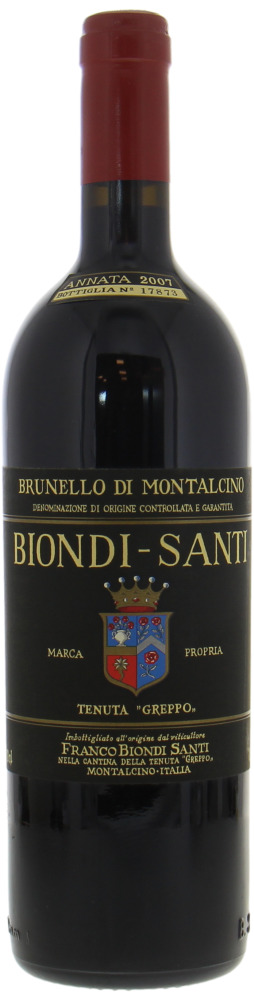 Biondi Santi - Brunello di Montalcino Tenuta Greppo 2007 Perfect