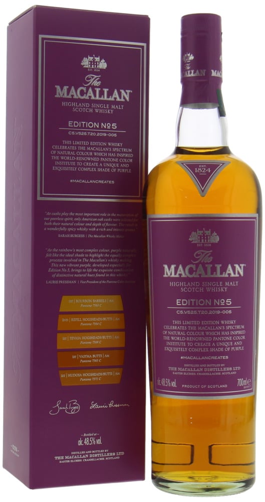 Macallan - Edition No.5 Limited Edition 48.5% NV In Original Box 10015