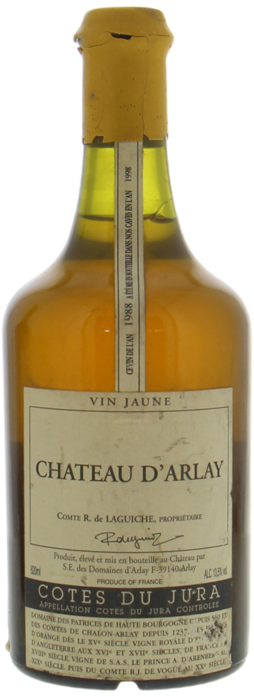 Côtes du Jura Vin Jaune - Château d'Arlay - Cave de Reverolle