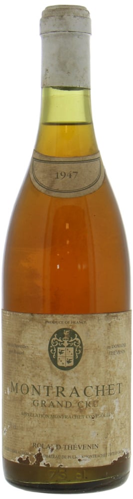 Roland Thevenin - Montrachet 1947 Amber colored