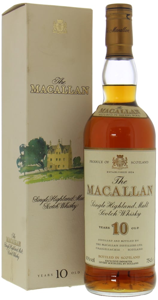 Macallan - 10 Years Old Matured In Sherry Wood 40% NV In Original Box 10105