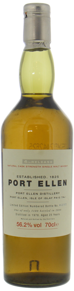 Port Ellen - 4th Annual Release 25 Years Old 56.2% 1978 No Original Box Included 10106