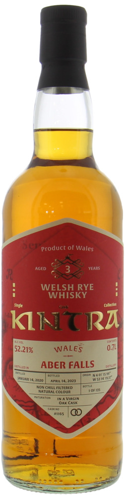 Aber Falls - 3 Years Old Kintra Whisky Single Cask Collection Cask 1165 52.21% 2020 Perfect