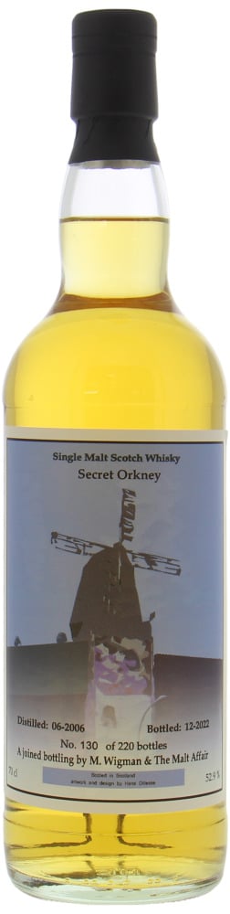 Highland Park - 16 Years Old M.Wigman & The Malt Affair Secret Orkney 52.9% 2006 Perfect