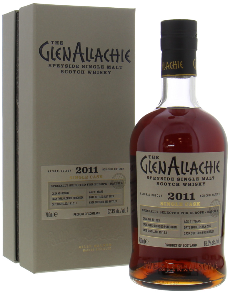 Glenallachie - Single Cask for Europe Batch 6 Cask 801089 11 Years Old 62.3% 2011 In Original Box