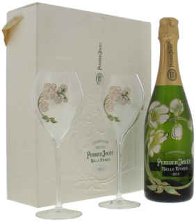 Perrier Jouet - Champagne Belle Epoque Gift with Set 2 Glasses 2012