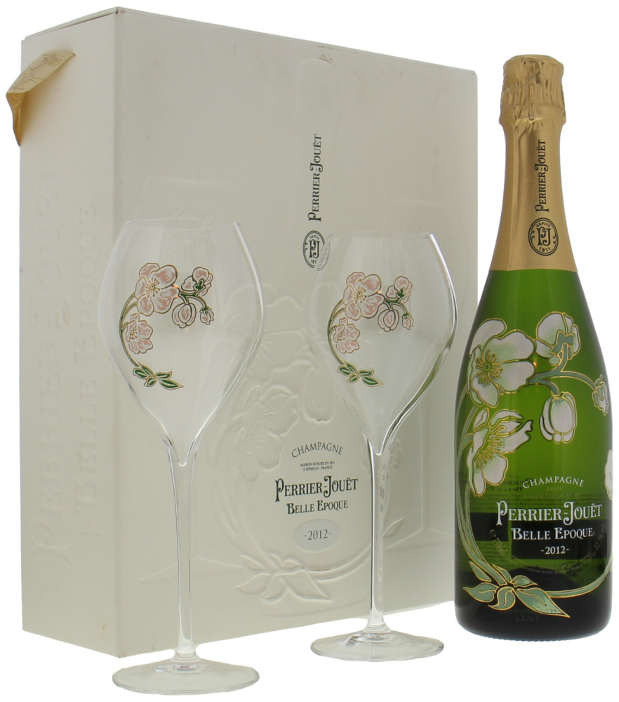 Perrier Jouet - Champagne Belle Epoque Gift with Set 2 Glasses 2012 Perfect