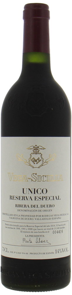 Vega Sicilia - Reserva Especiale release 2014 2014 Perfect