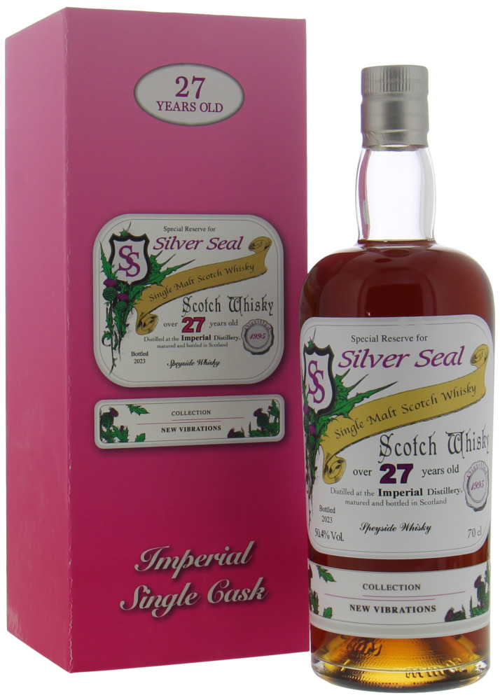 Imperial - Silver Seal New Vibrations 27 Years Old Cask 1022 50.4% 1995 In Original Box, slightly damaged