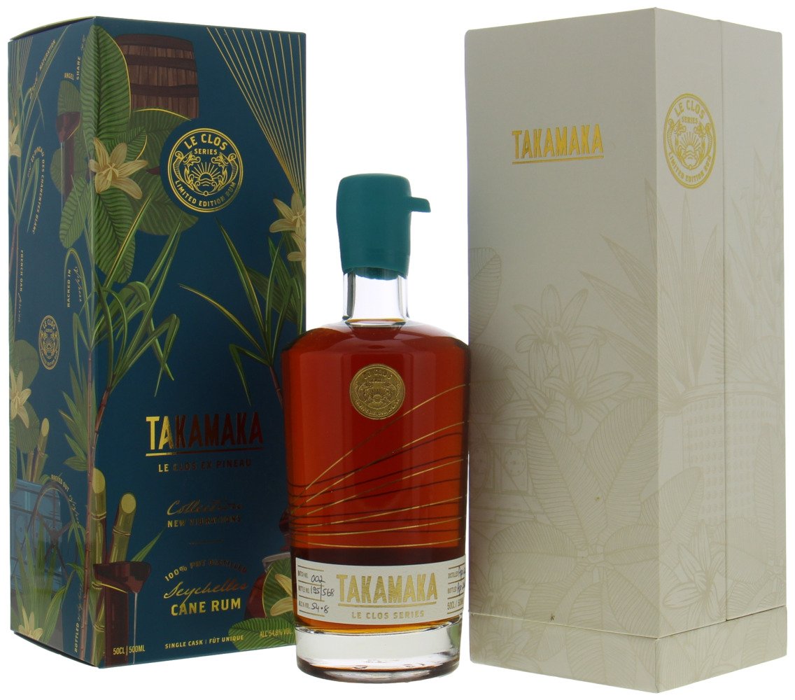 Takamaka - Seychelles Cane Rum New Vibrations Le Clos Ex Pineau 54.8% 2019 In Original Box