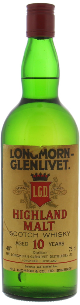 Longmorn - 10 Years Old Longmorn-Glenlivet Highland Malt 43% NV 10117