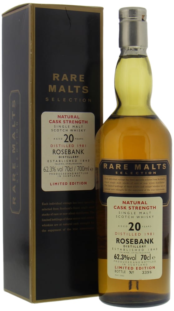 Rosebank - 20 Years Old Rare Malts Selection 62.3% 1981 high-top shoulder 10118