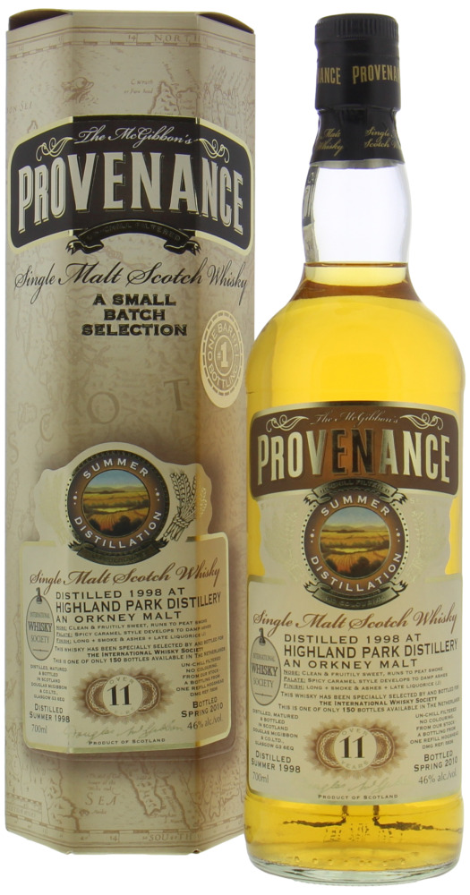 Highland Park - 11 Years Old Provenance for International Whisky Society Cask DMG 5836 46% 1998 10118