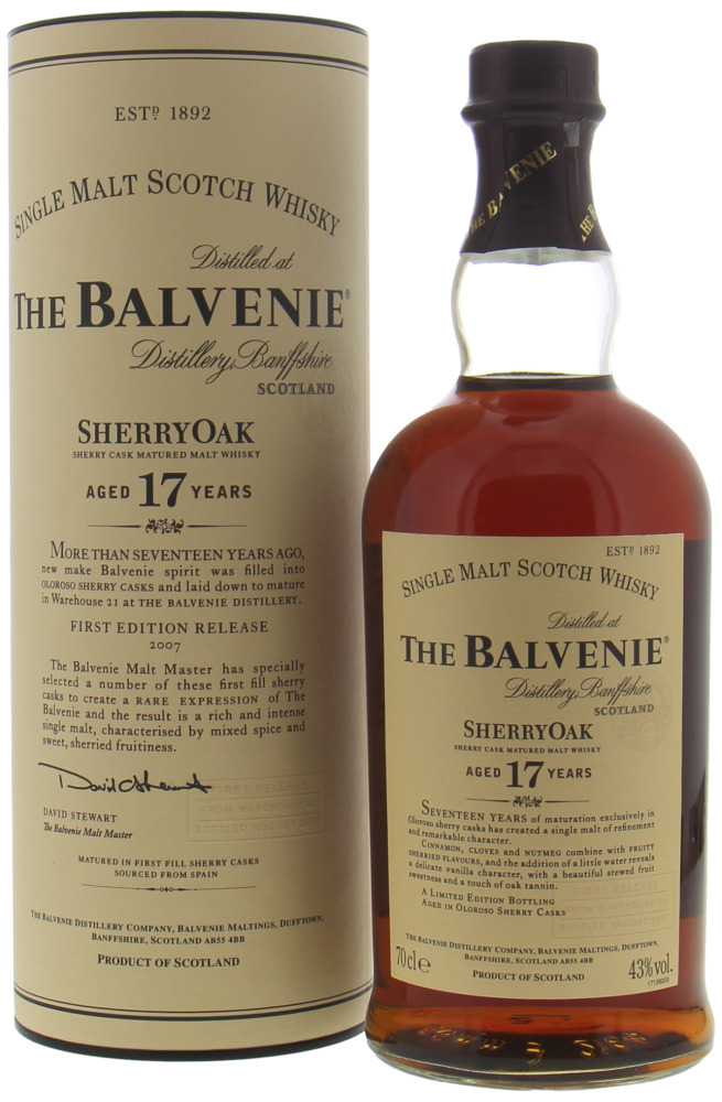 Balvenie - 17 Years Old Sherry Oak 48.2% NV In Original Contianer 10118