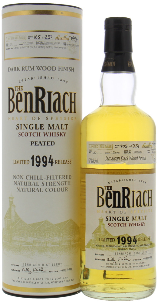 Benriach - 12 Years Old for International Whisky Society 57% 1994 In Original Container 10118