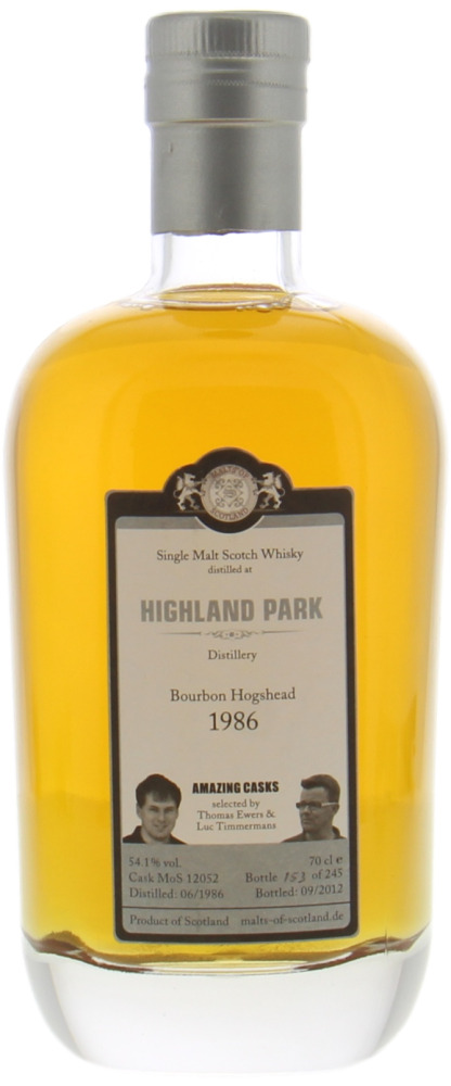 Highland Park - 26 Years Old Amazing Cask Malts of Scotland cask MoS 12052 54.1% 1986 10118