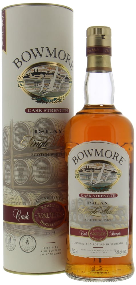 Bowmore - Cask Strength Old Label 56% NV In Original Box 10118