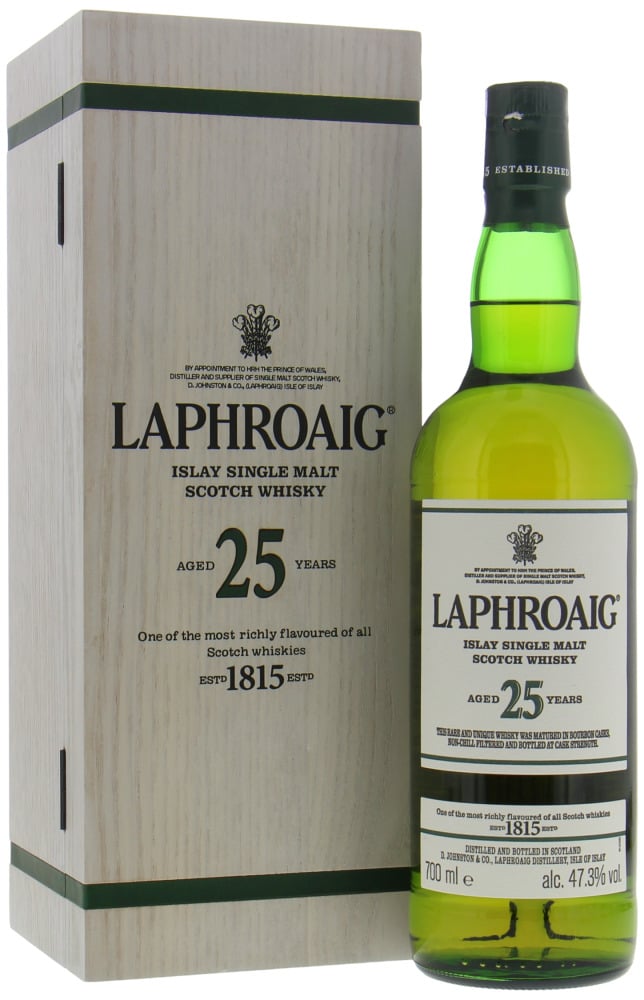 Laphroaig - 25 Years Old Cask Strength Edition 2023 47.3% NV In Origional Wooden Box