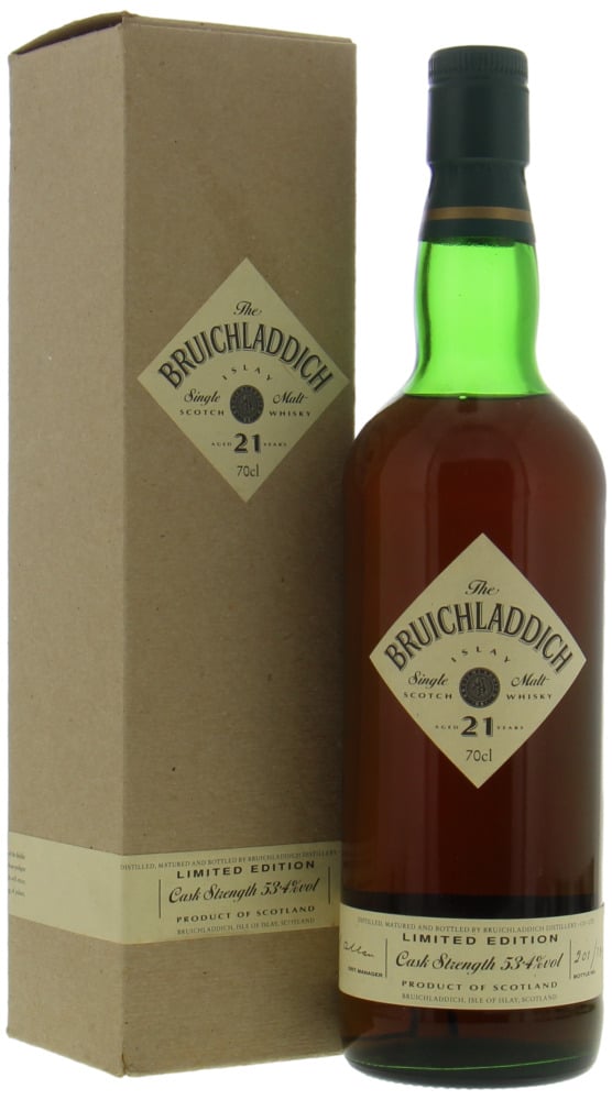 Bruichladdich - 21 Years Old Limited Edition Cask Strength 53.4% 1972 Into NEck, Nop Original Box Included 10121