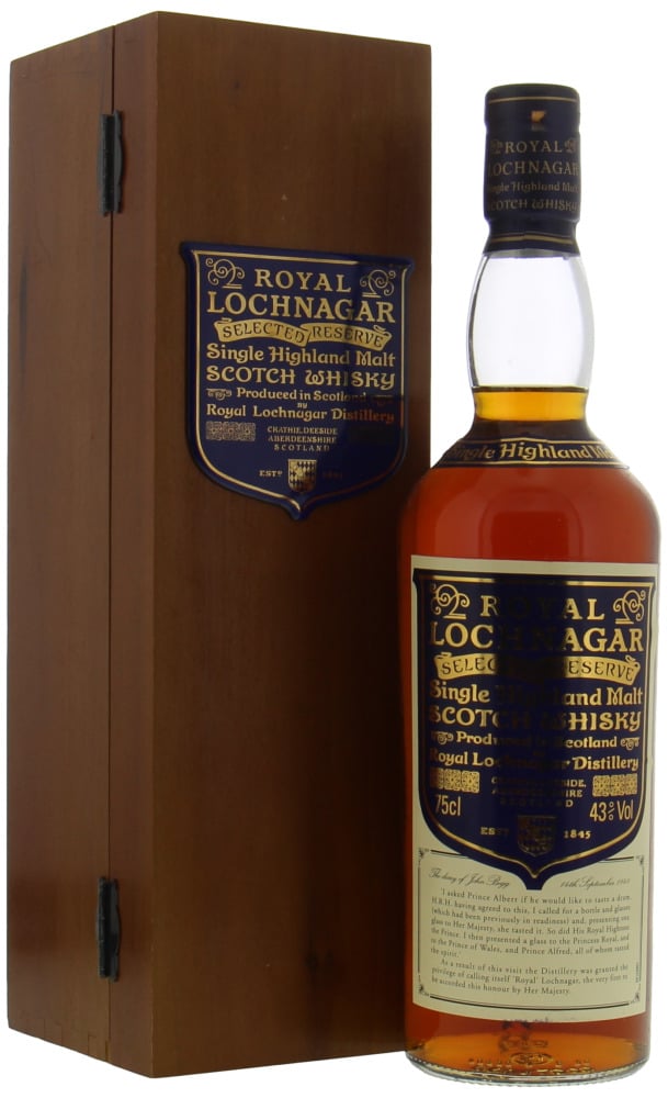 Royal Lochnagar - Selected Reserve Limited Edition 43% NV In Original Box 10121