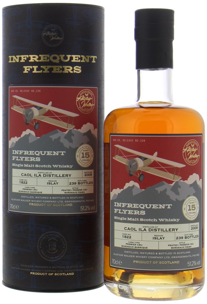 Caol Ila - 15 Years OId Infrequent Flyers Cask 1822 51.2% 2008 In Original Box