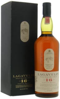 Lagavulin - 16 Years Old White Horse Distillers 1816/ISLA Painted In Gold On Glass 43% NV