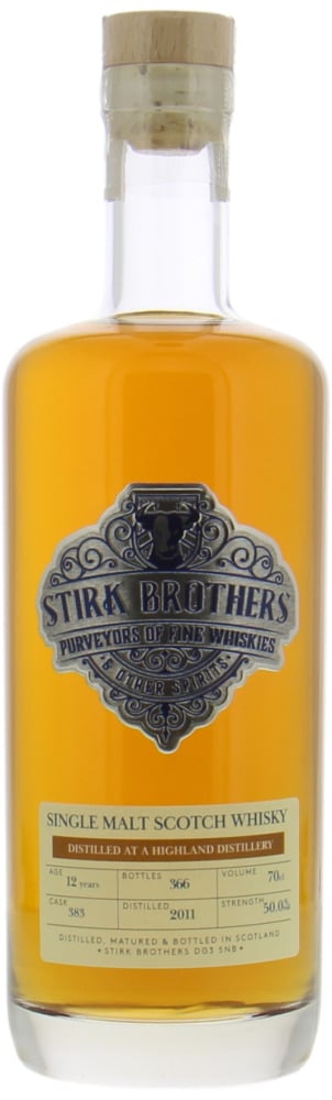 Clynelish - A Highland Distillery Stirk Brothers Cask 383 50% 2011