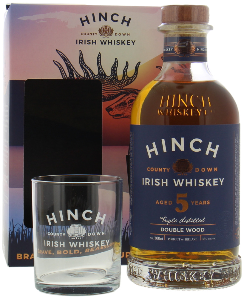 Hinch - 5 Years Old Double Wood Giftpack with Glass 43% NV