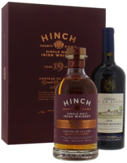 Hinch - 19 Years Old Grande Reserve Finish Giftpack with Château De La Ligne Wine 48% NV