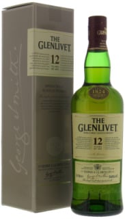 Glenlivet - 12 Years Old two-part label 40% NV