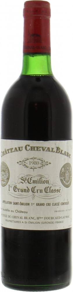 Chateau Cheval Blanc - Chateau Cheval Blanc 1980 Base of neck or better