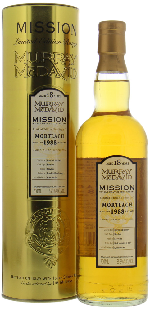 Mortlach - 18 Years Old Murray McDavid Mission Gold Series 55.3% 1988 10132