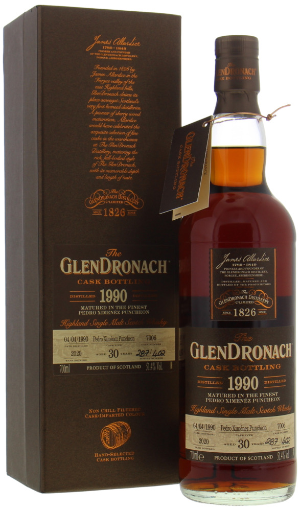 Glendronach - 30 Years Old Single Cask 7006 Batch 18 51.4% 1990 10136