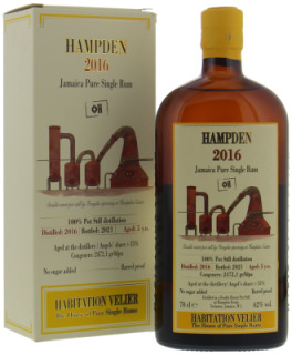 Hampden - Habitation Velier 5 Years Old <>H 62% 2016